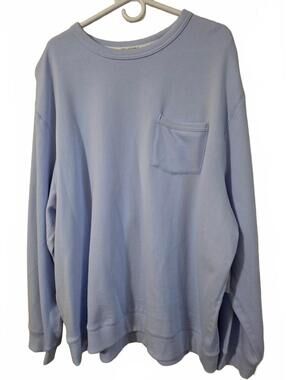 Free Assembly 3XL Light Blue Fleece Crewneck Sweatshirt